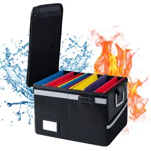 Fireproof File Box w/ Lock! ️ Home Office Must-Have!