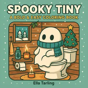 Spooky Tiny World Halloween Coloring Book - Bold, Easy Activity Book for Kids with Cabin, Ghost Themes, Soft Paperback Cover, Release Date 6/2/2025, Coloring Books