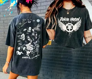Tokio Hotel shirt, Tokio Music Shirt, Tokoi 2side world tour 2023 Merch, 90s Vintage , Tokio Hotel Gift for Men Women Unisex T-Shirt
