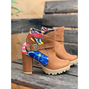Zapoteca Booties Tan