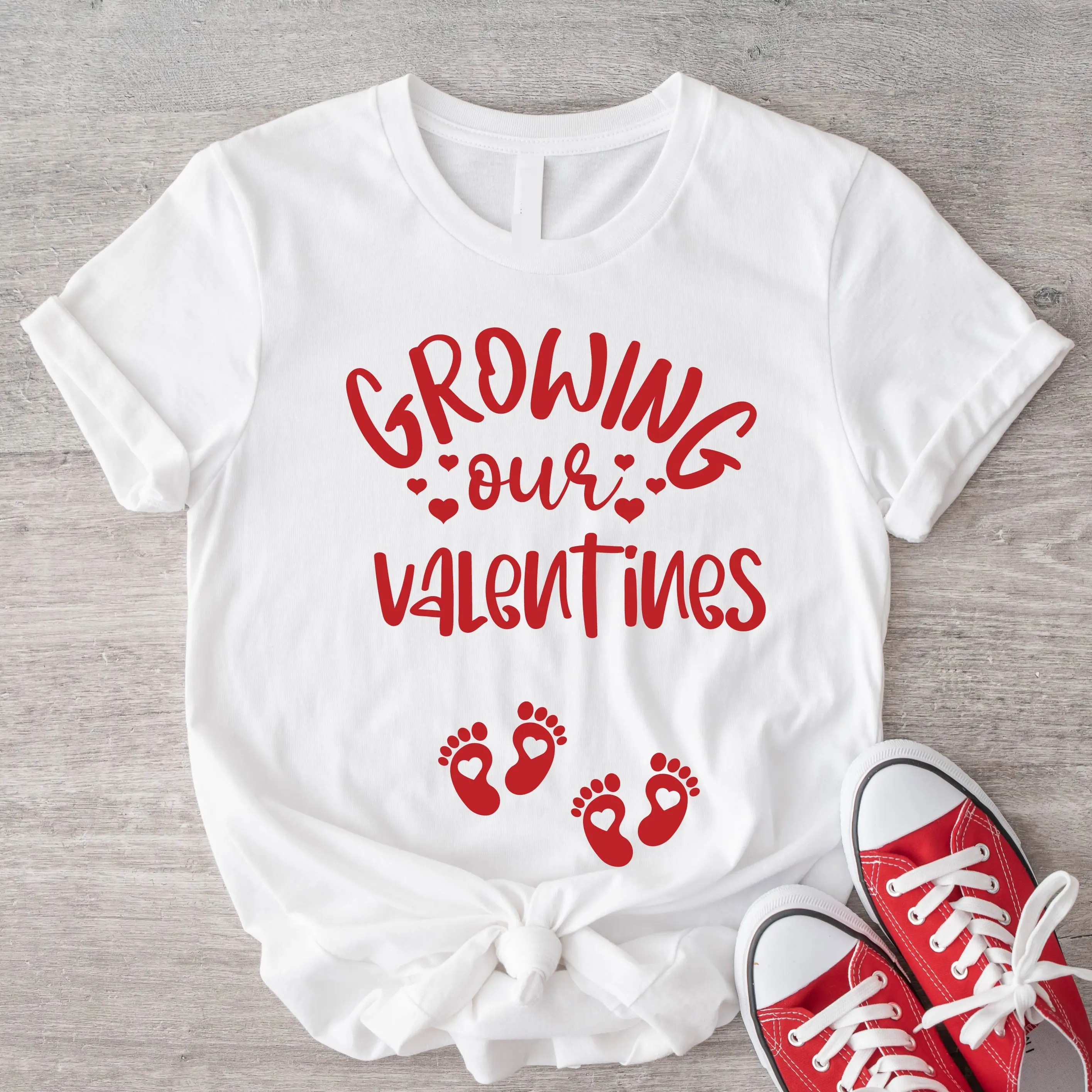 Valentine Day Twin Pregnancy Announcement Shirt, Growing Our Valentines Tee, Twins Baby Reveal Shirt, Expecting Baby Tee, Maternity Pregnant