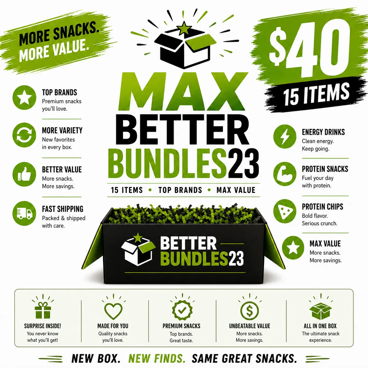 Better Bundle Max Snack Box (15 Items)