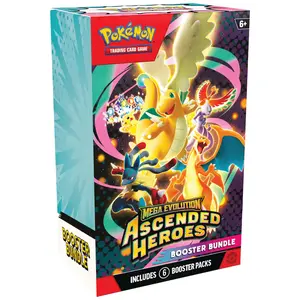 Pokemon TCG: Mega Evolution Ascended Heroes - Booster Bundle (6 Packs)