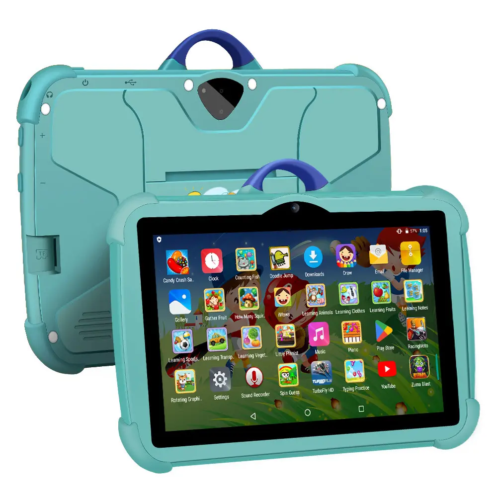 7-Inch Kids Learning Tablet, Quad-Core Processor, 4GB RAM, 64GB ROM, Budget-Friendly Educational Tablet PC for Children, Cellphone Smartphone Tablets
