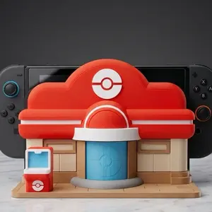 Poke center Switch/ Switch 2 dock fan made