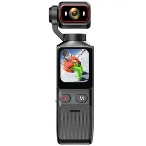 4K 1.69 Inch HD Video Recording Camera, Portable Rechargeable Vlog Camera, Handheld Stabilizer Pocket Sports Camera, USB Charging, 180 Degree View