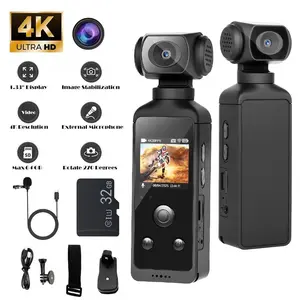 4K Ultra HD Video Blog Camera with 1.33" CMOS, USB Rechargeable, 270° Rotating Action Camcorder for Vlogging, Live Streaming & Outdoor Adventures - Waterproof, 30m Case, 16M Pixels, Perfect Gift for Couples, Back-to-School, or Easter