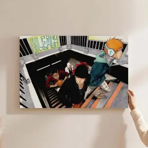 Bleach Anime Poster for Kids Room Bedroom Wall Decor Anime Lovers Posters Canvas Art Print Manga Picture for Teen Fans Girls Boys Birthday Gifts