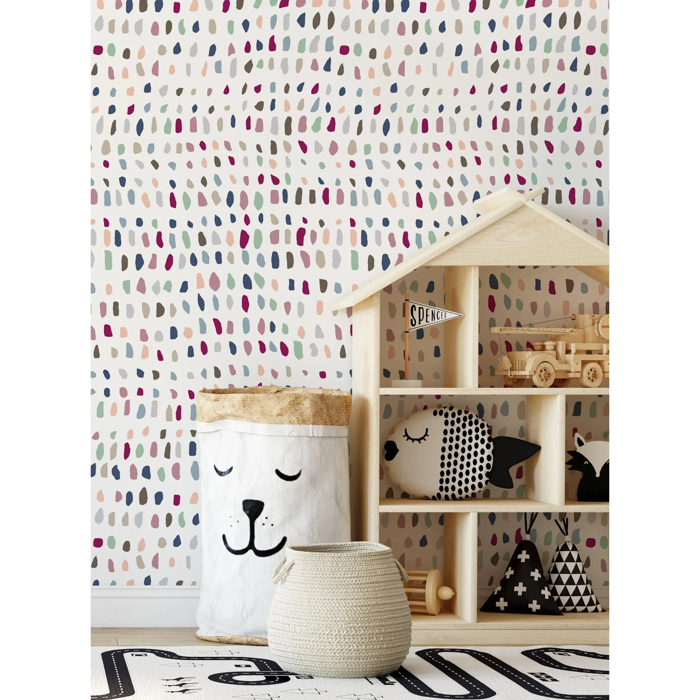 Confetti Time Multi Color Wallpaper - Peel and Stick