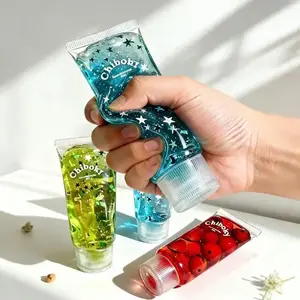 Glitter Green Clover Toothpaste-Shaped Squishy Squeeze Toy, Multi-Pack Stress Relief Toy for Kids and Adults
