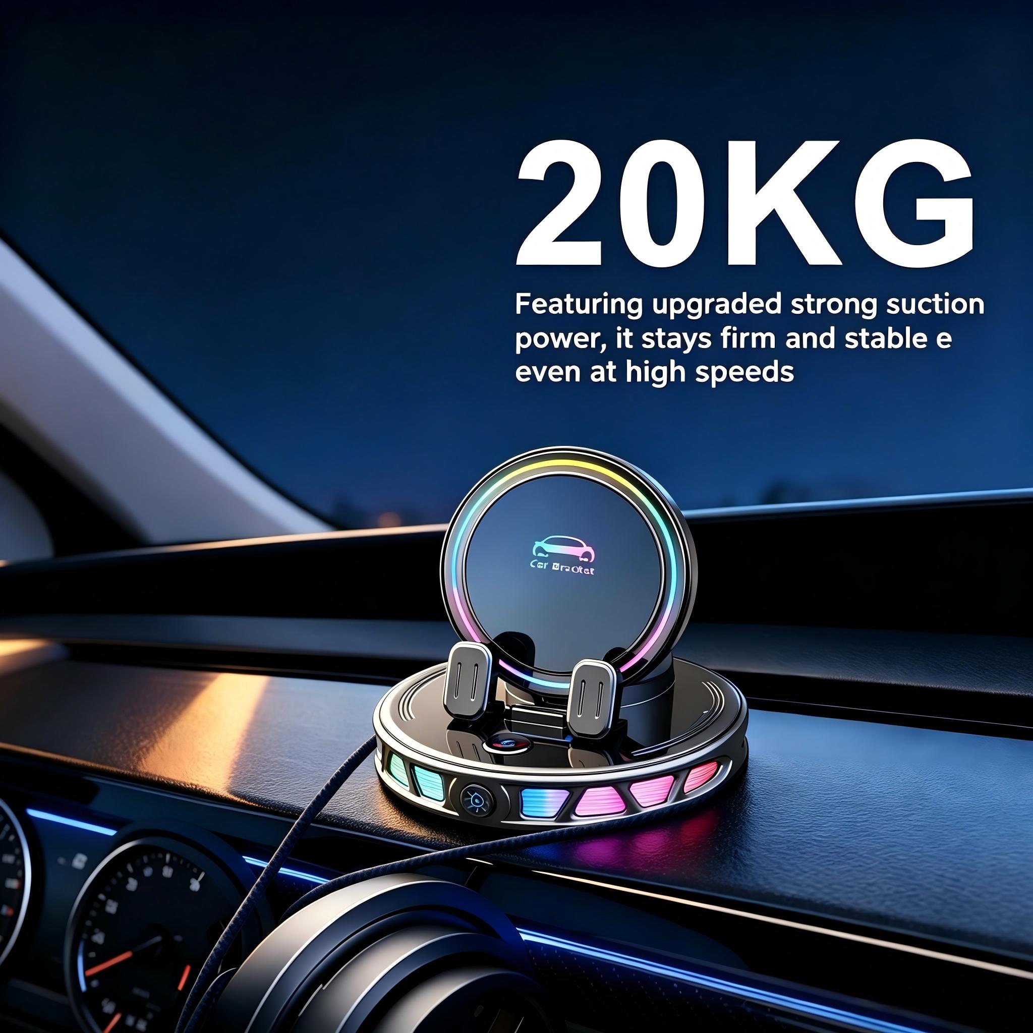 Strong suction car phone mount on dashboard