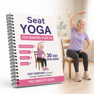 30-Day Chair Yoga Challenge Book for Seniors Over 60 - Gentle Yoga, Easy-to-Follow Plans, Fully Illustrated Easy Exercises for Strength, Mobility & Balance, Low-Impact Home Fitness Guide
