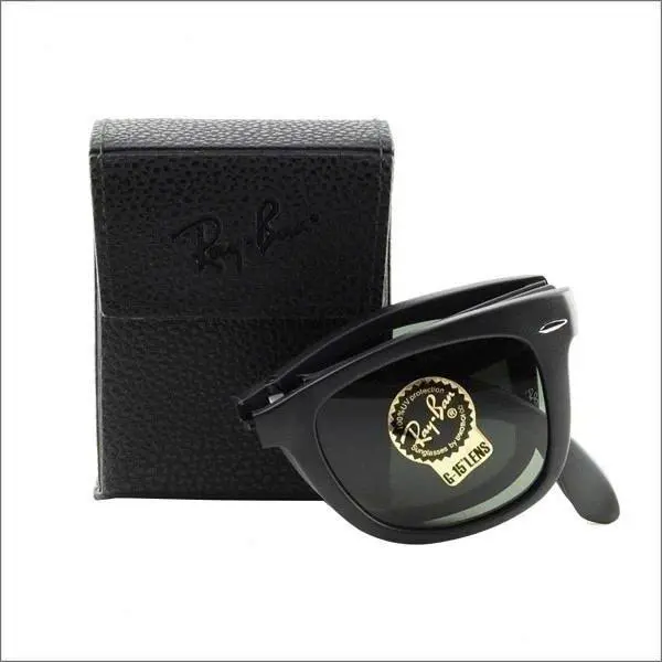 Ray-Ban Polarized Outdoor Shades Black Square Eyewear UV Protection Sunglasses for Casual Daily Wear