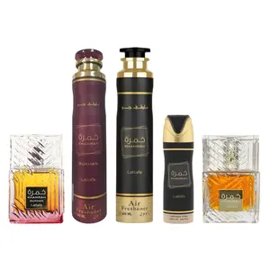 Khamrah + Khamrah Air Freshener + Khamrah Deodorant + Khamrah Dukhan + Khamrah Dukhan Air Freshener --- 5 piece Bundle