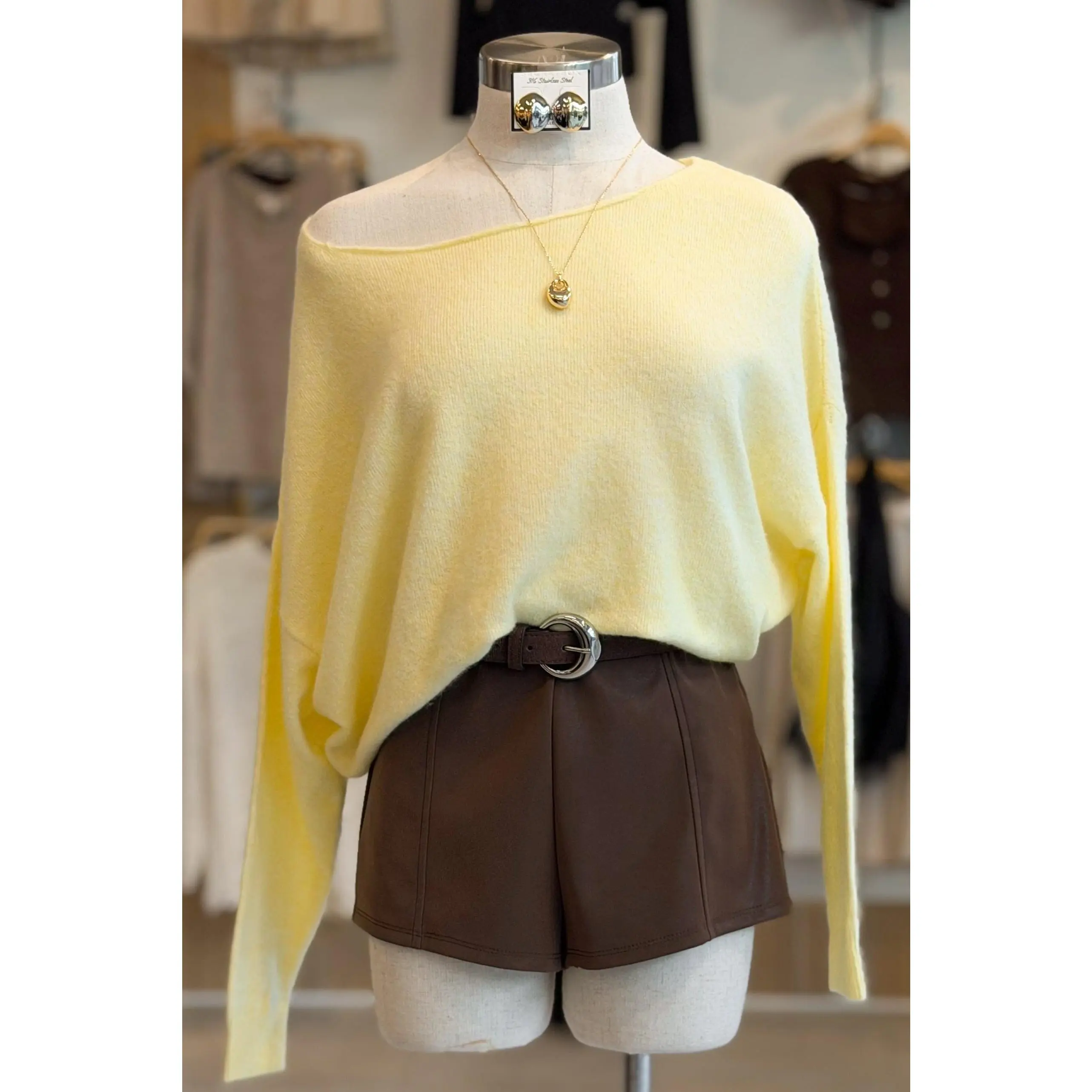 Boat Neck Sweater
