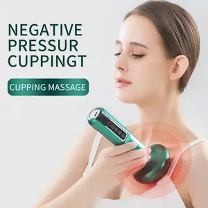 Electric Cupping Massager, Smart Cupping Machine, LED Light Heating Vacuum Suction Gua Sha Tool, Body Shaping Massage Tool, Personal Care Appliances for Women