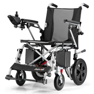 Foldable Electric Wheelchair for Adults, Lightweight Motorized Chair with 15/30 Mile Range, All-Terrain, 300/350 lbs Support