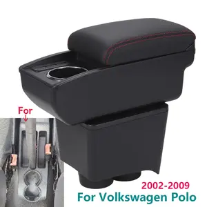 Car Armrest Box, Car Armrest Storage Box, Dedicated Storage Box for Interior Details,Essential Car armrest cover for VW Polo Vento 2002-2009，car armrest cover For Mitsubishi Mirage/Attrage In Thailand，car armrest case holster for VW Polo Vento 2010-2018,A