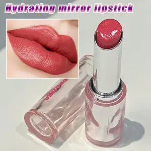 HERORANGE Mirror-Finish Moisturizing Tinted Lipstick/Solid Lip Gloss offers a glossy, moisturizing, hydrating, and richly pigmented lip gloss in shades of deep brown, rose, and true red for a perfect makeup look.