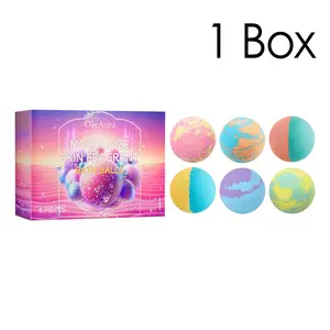 6pcs - Bubble Bath Ball, Gentle Cleansing And Moisturizing Skin Body Light Beige, Long-lasting Floral, Relax Yourself, Spring Care Light Beige Bath Ball, Perfect Gift for Family, Perfect for Indoor Bathroom/Mother's Day/Father's Day/travel