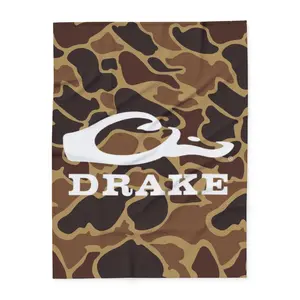 Drake Camo Velvet Blankets Camouflage Decor Multifunction Soft Office Bedding Blankets Plush Thin Quilt
