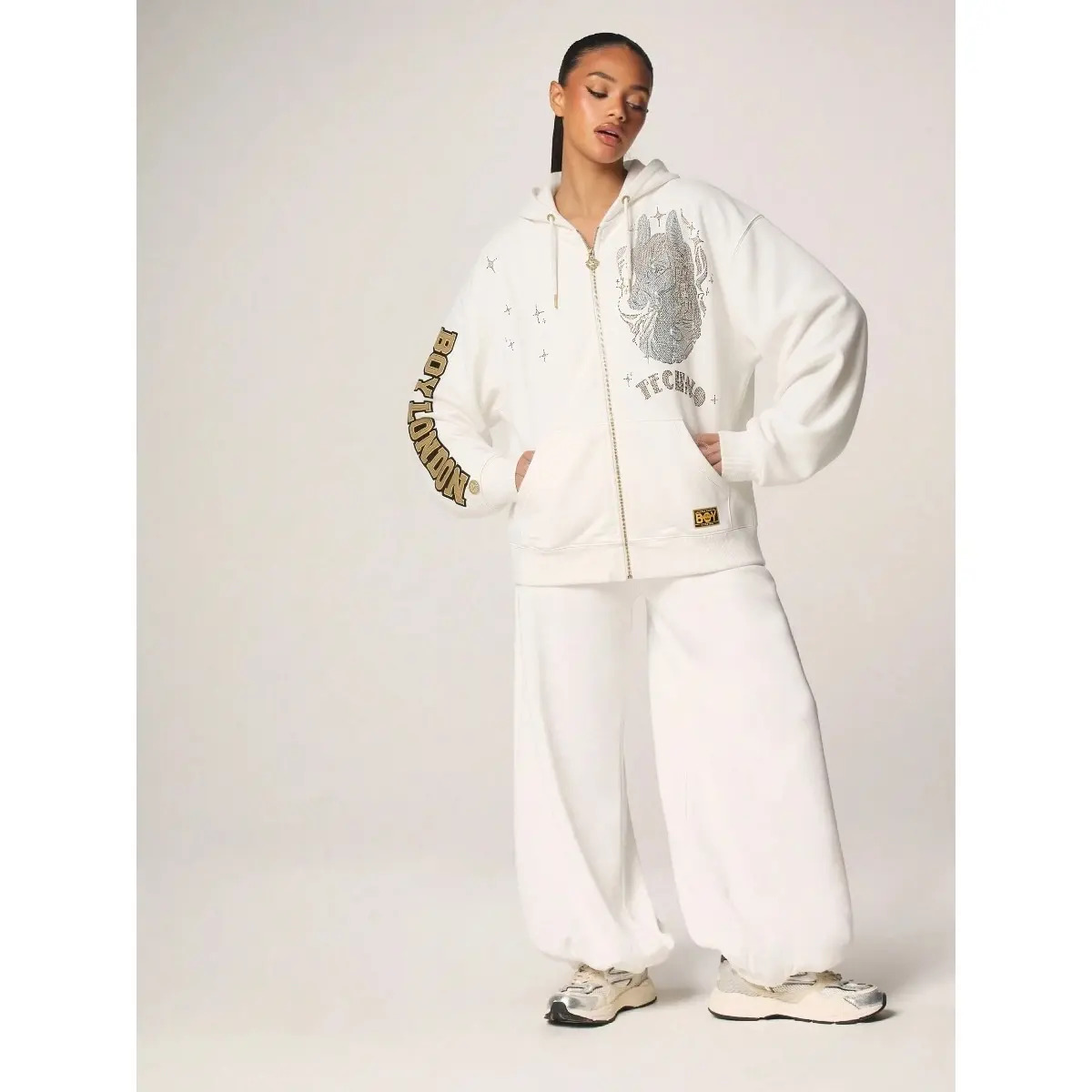 TCH-B Greenish Crystal Pegasus Hoodie - Y2K Cyberpunk Streetwear