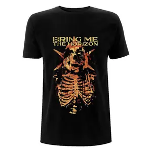Bring Me The Horizon T-Shirt BMTH Skull Muss Band Official New Black