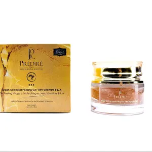 Predire Paris Argan Oil Facial Peeling Gel With Vitamin E & A Hydrate Skincare - Aloe Vera Exfoliant - Skin Repair Exfoliate Radiant Moisture exfoliator face