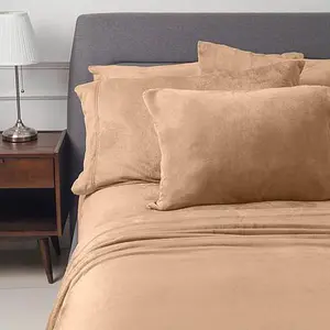 Warm & Cozy 6-piece Plush Sheet Set with Extra Pillowcases