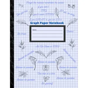 Graph Paper Notebook (Quotation Cover) - Paperback