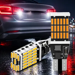 YOBIS T15 LED Reverse Brake Turn Signal Light, 4014 45SMD High Brightness Canbus Error Free Tail Light, 12‑24V Cars Accessories  Universal Auto Truck Accessories Car Modification Lamp