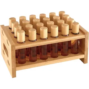 Perfume Holder Compatible with Scentbird, Ultra-Sturdy Design Roller Ball Perfume Organizer Display Stand, Tool-Free Setup, 24 Slots for Perfume Oils, Lip Gloss, Lipstick, Essential Oil