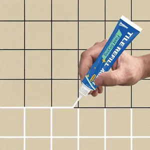 Doeyvose Tile Grout Repair Paste, Fast Drying Adhesive, Joint Filler for Bathroom Shower Kitchen Floor Tiles, Restore & Update Seam Sealer