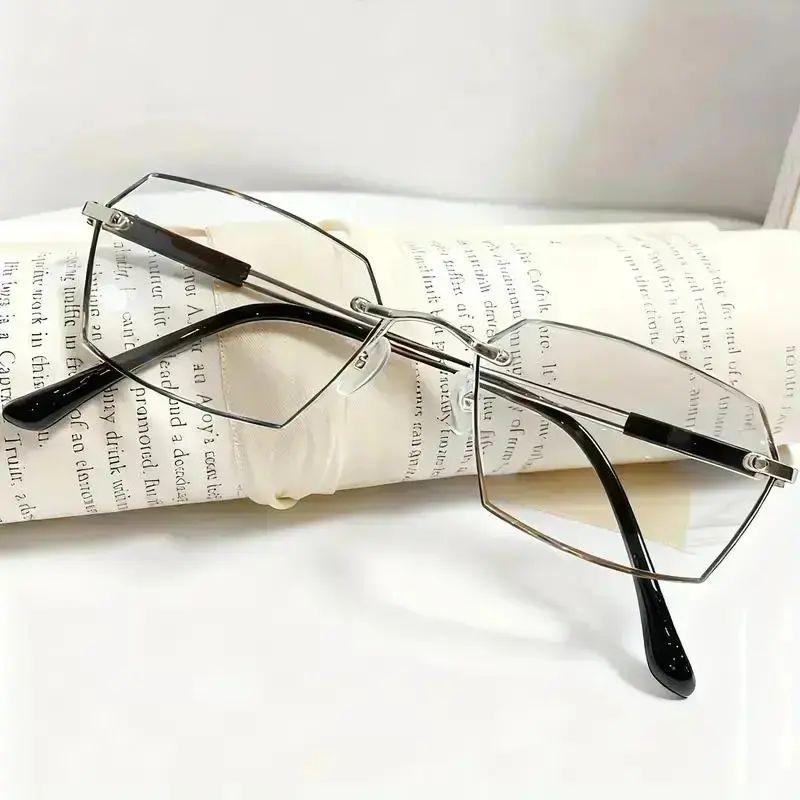 2026 HD Blue Light Blocking Reading Glasses| +1.00 to +4.00 Diopter| Ergonomic Semi-Rimless Unisex Eyewear for Office & Daily Use