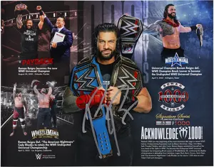 Roman Reigns WWE Autographed 11" x 14" 1,000 Days as Champion Photograph - Limited Edition of 1,000 - Fanatics Authentic Certified