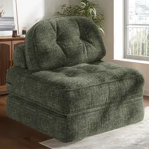 [New Year Deals] Folding Boneless Sofa Bed with Pillow, Convertible Comfy Couch Bed for Adults Home Lounge and Gaming, Modern Comfortable Design for Apartment Living Room Bedroom, Single, Smooth Velvet,Xmas Gifts for Everyone: Kids, Him, Her, Mom & Dad