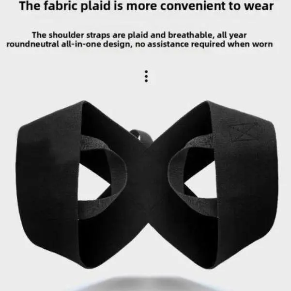 Adjustable Posture Shoulder Brace for Adults - Sturdy Buckle, Breathable Fabric Back Straightener, Discreet Design for Work, Outdoors Archery Support to Relieve Slouching & Back Strain, Compact, Lightweight