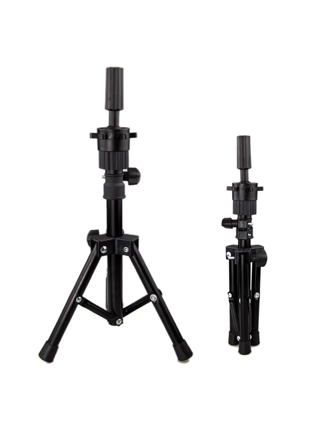 Mannequin Head Stand, 1 Piece Wig Stand Tripod Adjustable Durable Portable Hair Extension Holder for Mannequin Heads Training Heads, Hair Wig Display Stand for Women & Men for Daily Use