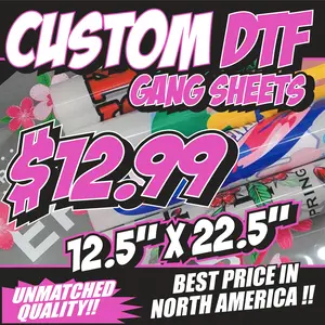 CUSTOM DTF SHEETS