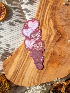 Book Trope Heart Balloons Die-Cut Bookmark for Romance Booktok Readers