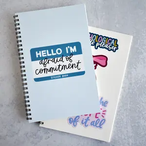 Afraid Of Commitment Sticker Book