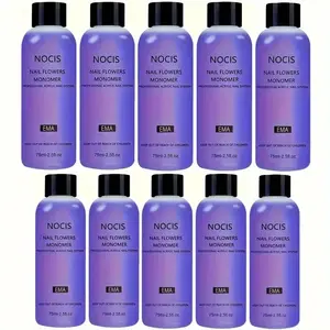 Acrylic EMA Monomer Liquid Set for Nail Extensions, 10pcs/set Long-lasting Nail Supplies Professional Grade, Unscented, Ideal for Salons and DIY