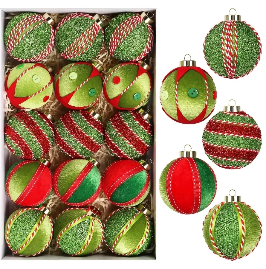Green Christmas Ball Ornaments