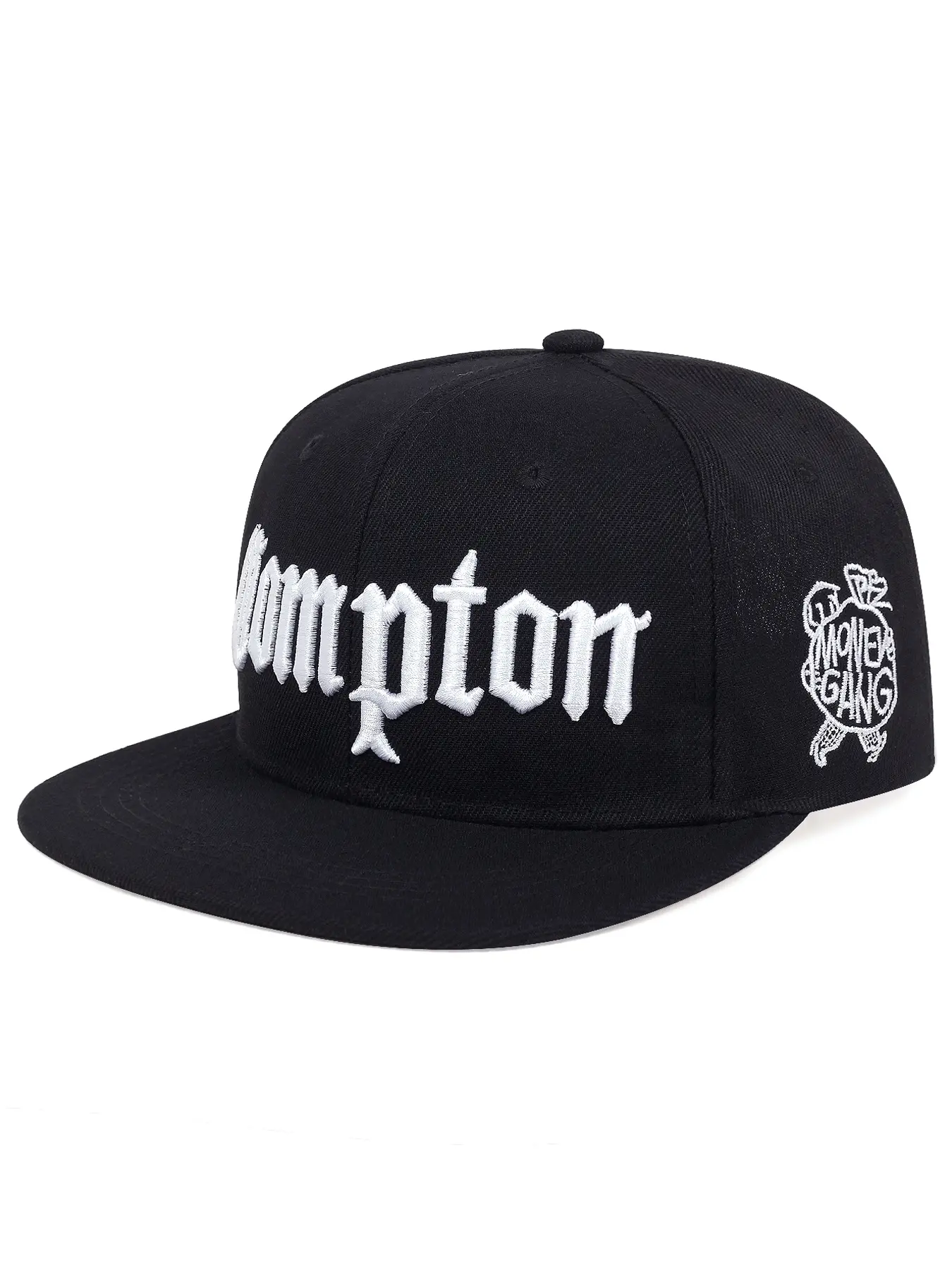 2025 Personalized Fashion Flat brimmed Hat Compton Embroidered Skateboarding Hat Outdoor Sports Sunshade Hat Street Pop Hip Hop Hat Male Female Adjustable Baseball, Flatbill Snapback Hat Stylish Hat, Casual Hat, Flat Bill Cap