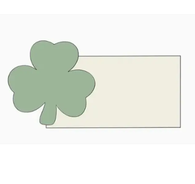 Shamrock Plaque Cookie Cutter
