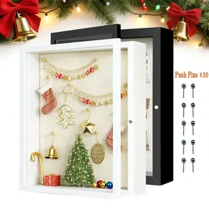 Vintage Hollow Storage Photo Frame, Sturdy Frame Design, Handmade DIY Plant Dried Flower Picture Frame, Wedding Anniversary Craft, Birthday Gift, Christmas Decor