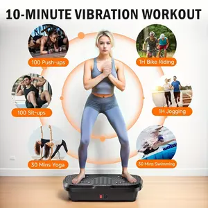 Vibration Plate Exercise Machine, Waver Vibration Plate, Home Fitness Full Body Shaker Exercise Machine, Vibration Board Equipment For Lymphatic Drainage, Gym Set Women Men Ab Leg Step Workout Platform, Without Battery