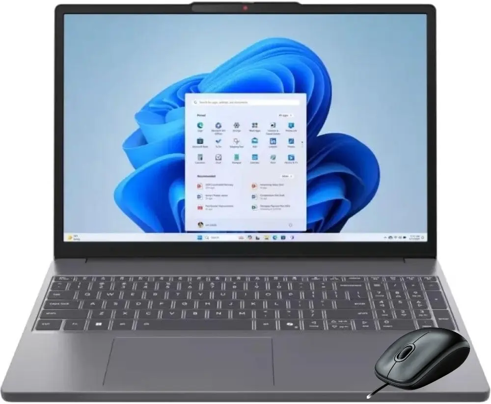 Lenovo IdeaPad Slim 3 15.3" WUXGA Touchscreen Laptop, AMD Ryzen 7 8840HS, 16GB RAM 512GB PCIe SSD, Wi-Fi 6 USB-C Backlit Keyboard Webcam, Windows 11 H Luna Gray