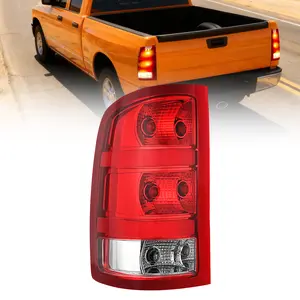 Nilight Taillight Assembly Compatible with 2007 2008 2009 2010 2011 2012 2013 GMC Sierra 1500 2500HD 3500HD Rear Lamp Replacement OE Style Driver Side Parts Vehicle