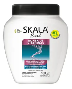 Skala Vitamin Bomb Hair Treatment Conditioner, 35.2 oz Salon-Grade Haircare with Hyaluronic Acid and Plant Extracts
